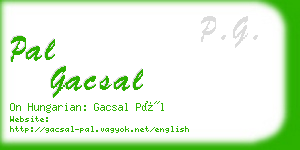 pal gacsal business card